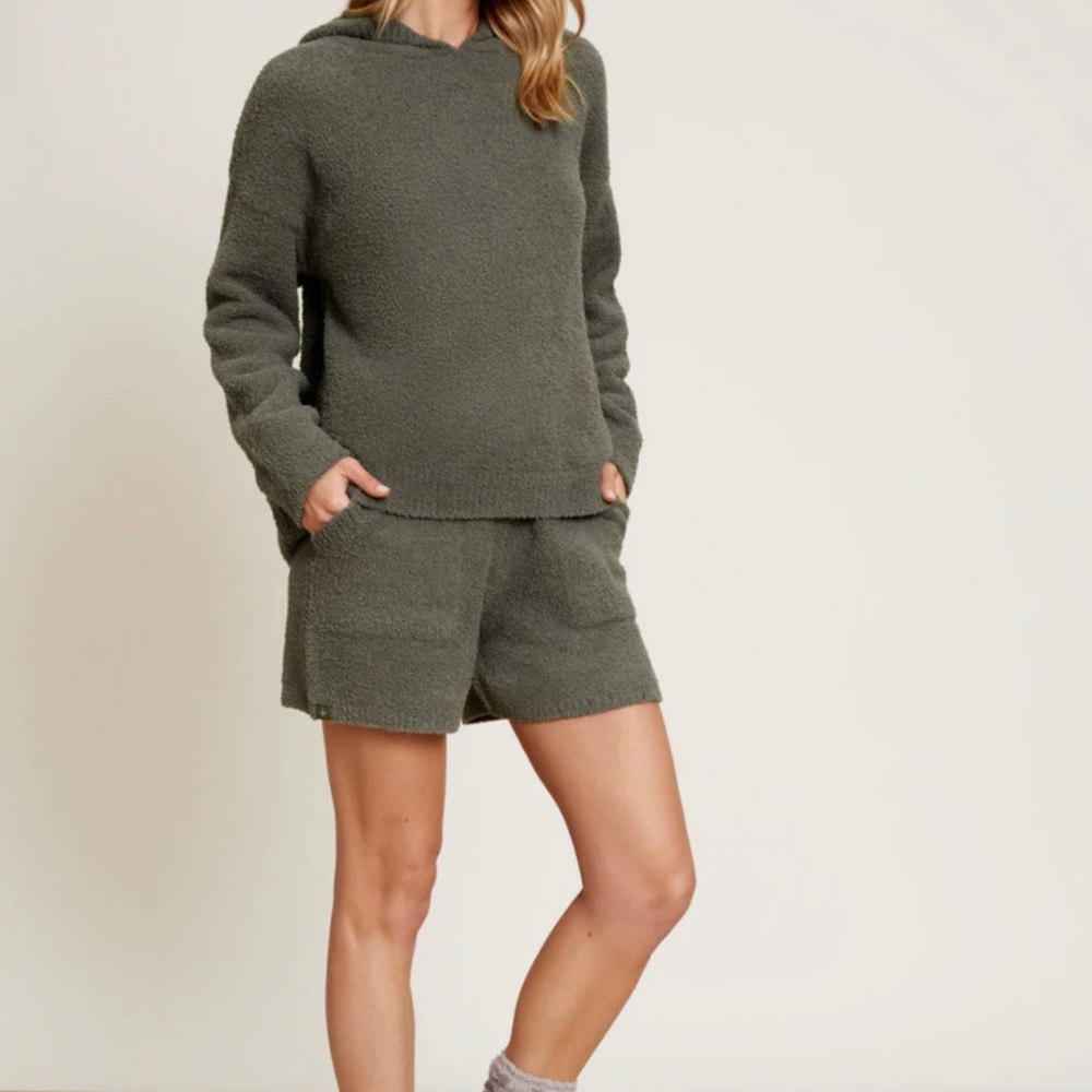 Barefoot Dreams Olive Green Pajama Set